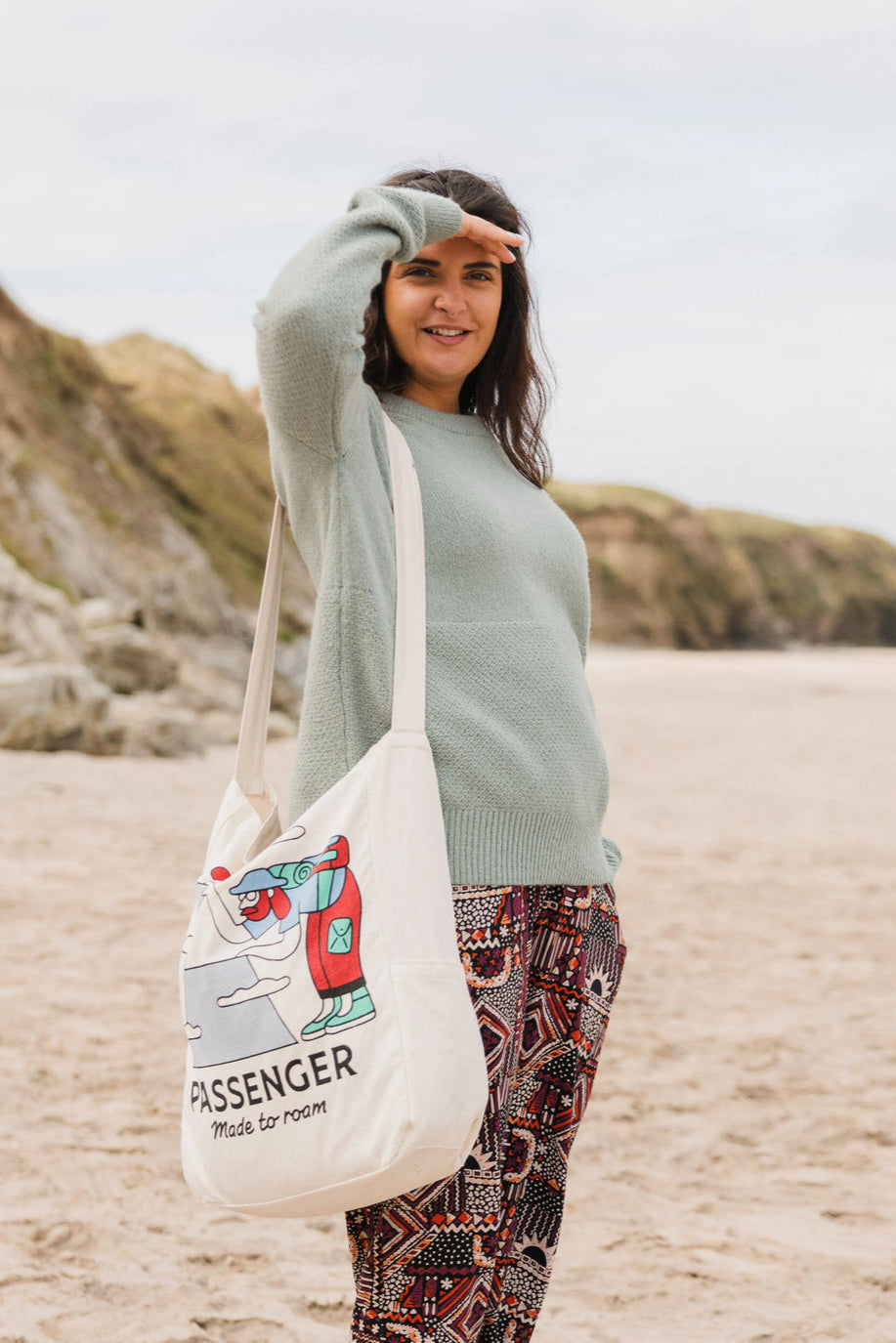 Passenger Cove Recycled Knitted Jumper Pistachio