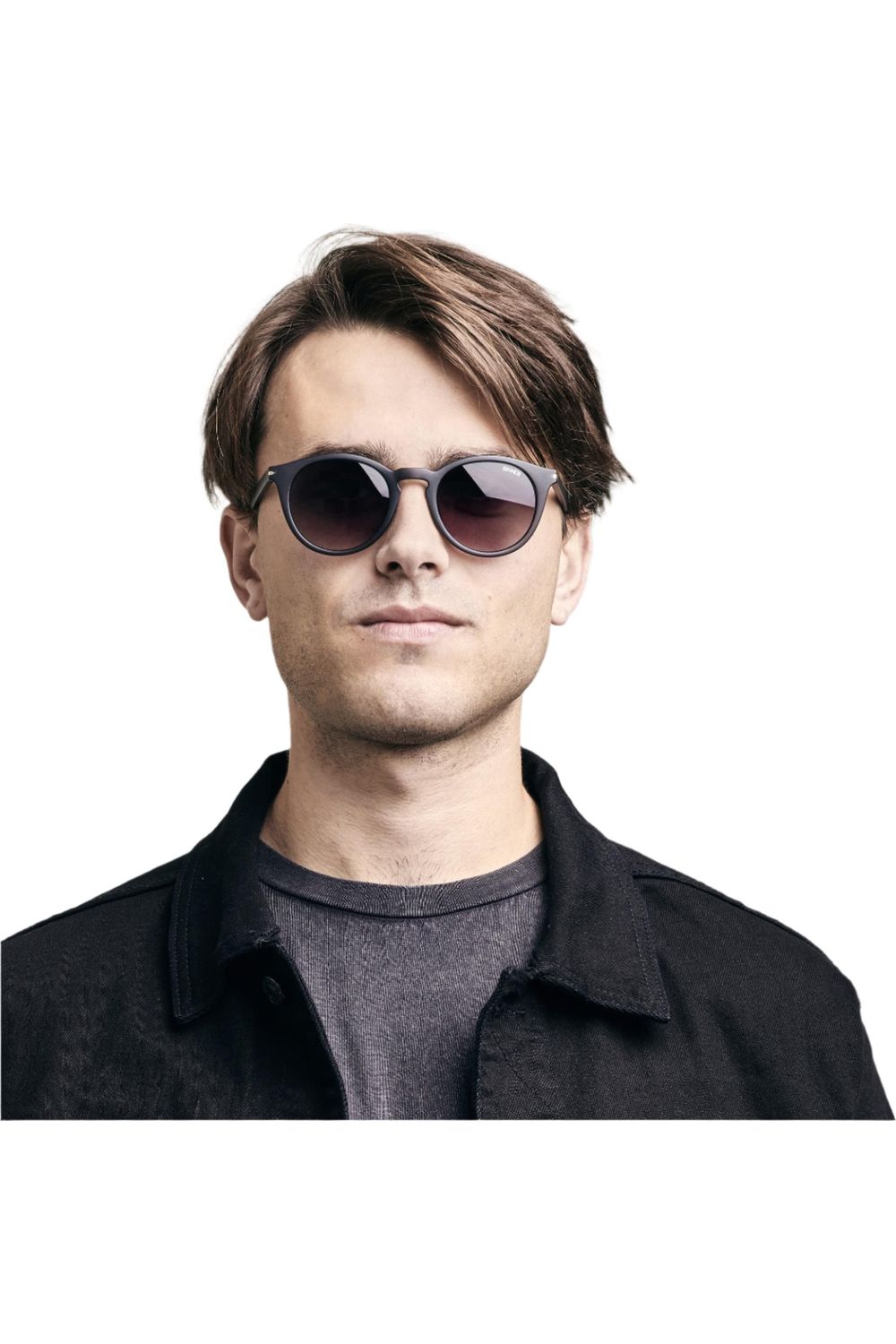 Sinner Patnem Sunglasses Clear Matte Black-Gradient Smoke