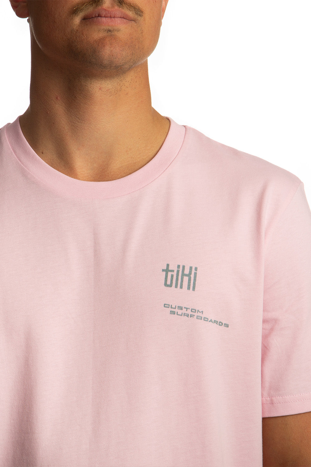 Tiki Twin Parrot Short Sleeve T-Shirt Pink
