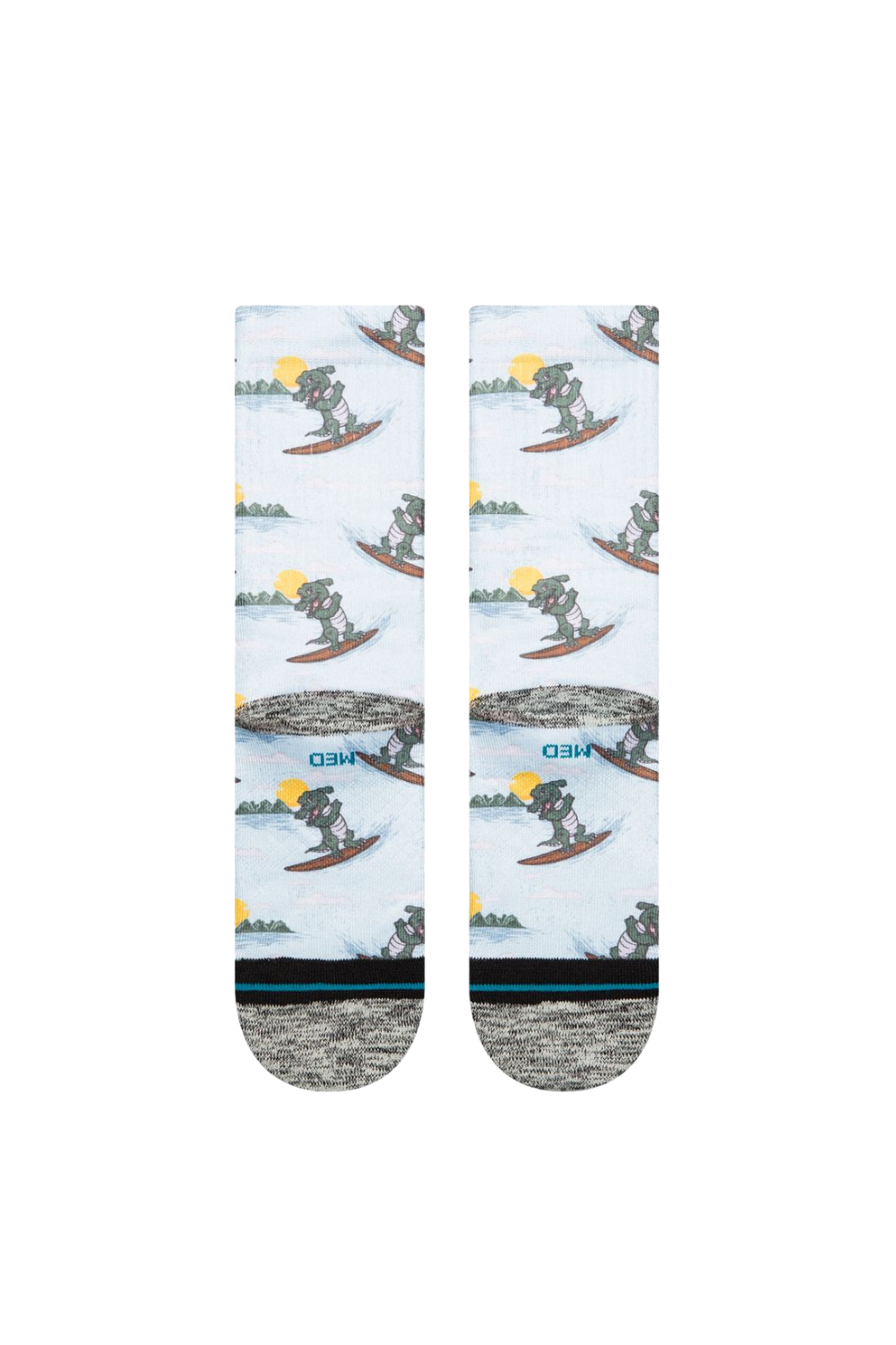 Stance Later Gator Crew Socks Light Blue
