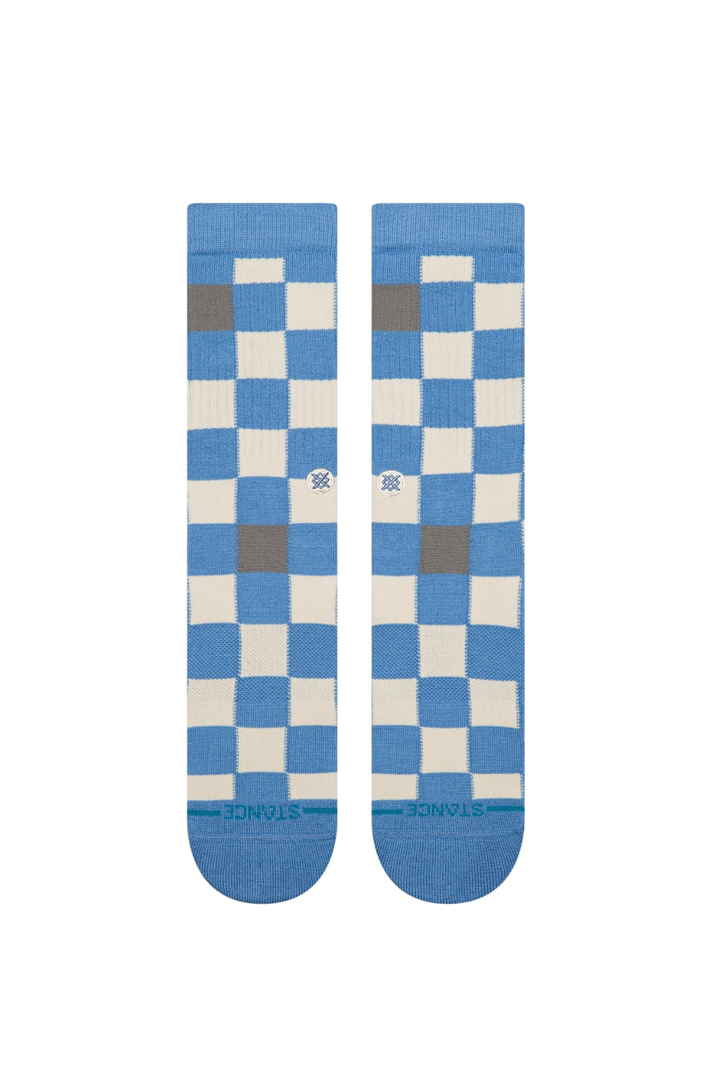 Stance Chef Check Crew Socks Capriblue