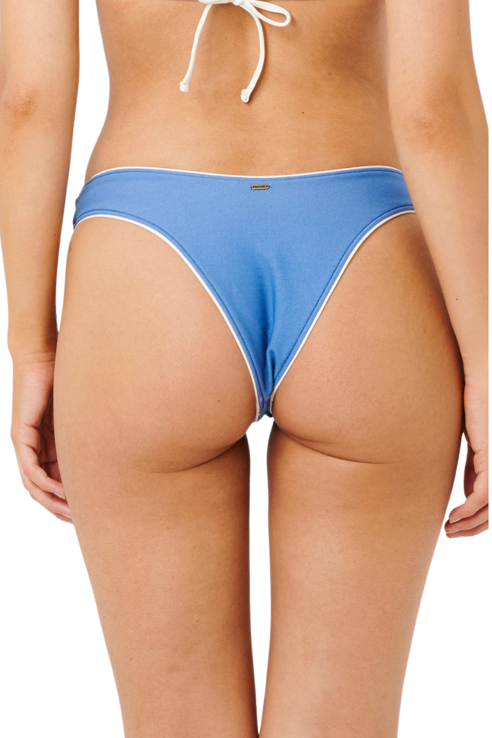 Rip Curl Catalina Denim Hi Leg Skimpy Coverege Bikini Bottom Vintage Blue