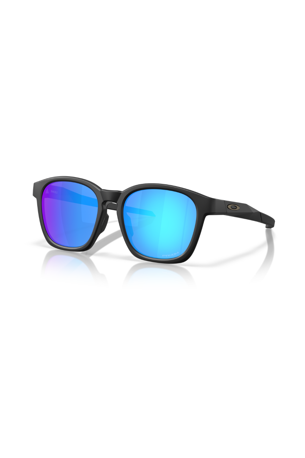 Oakley Shackle Sunglasses Prizm Sapphire Lenses, Matte Black Frame