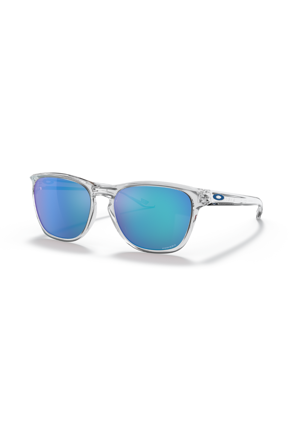 Oakley Manorburn Sunglasses Prizm Sapphire Lenses, Polished Clear Frame