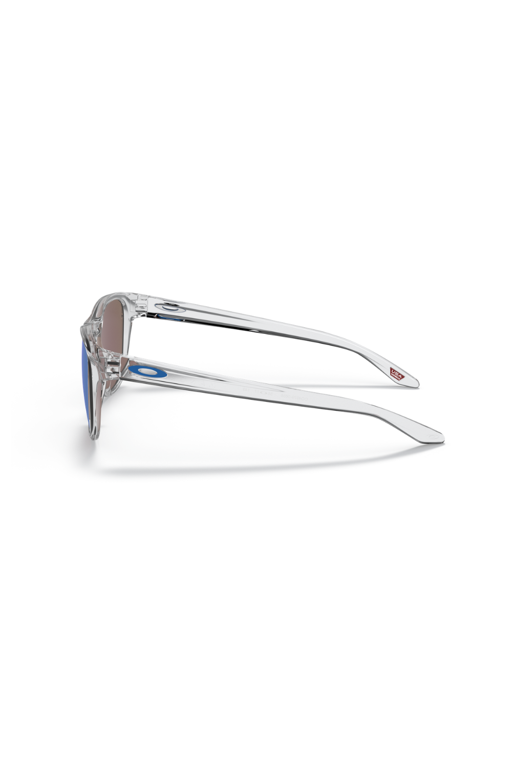 Oakley Manorburn Sunglasses Prizm Sapphire Lenses, Polished Clear Frame