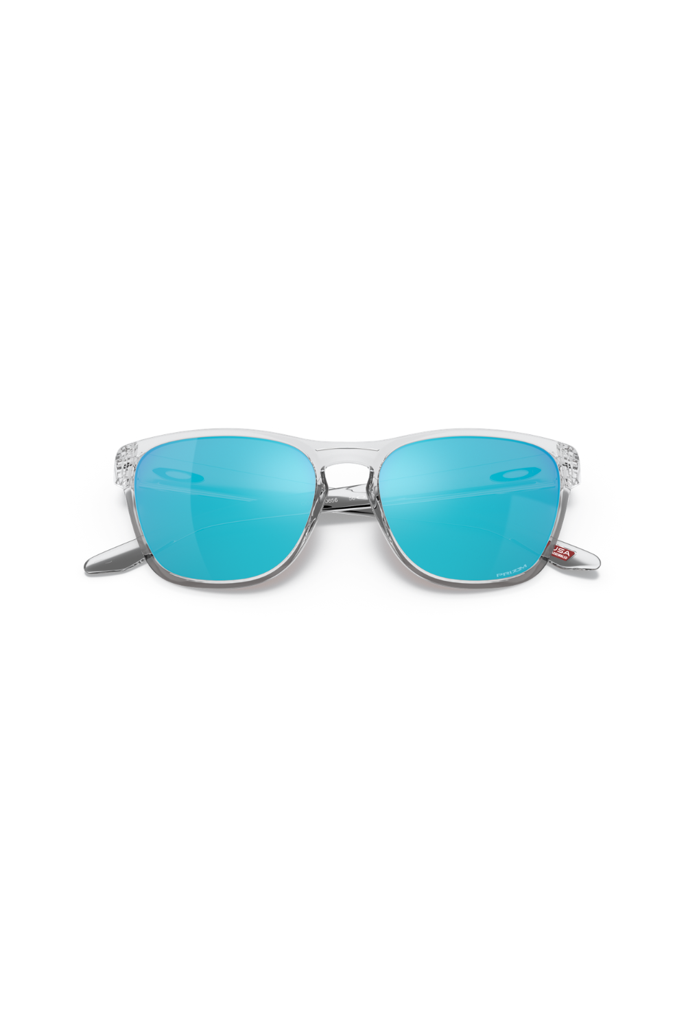 Oakley Manorburn Sunglasses Prizm Sapphire Lenses, Polished Clear Frame