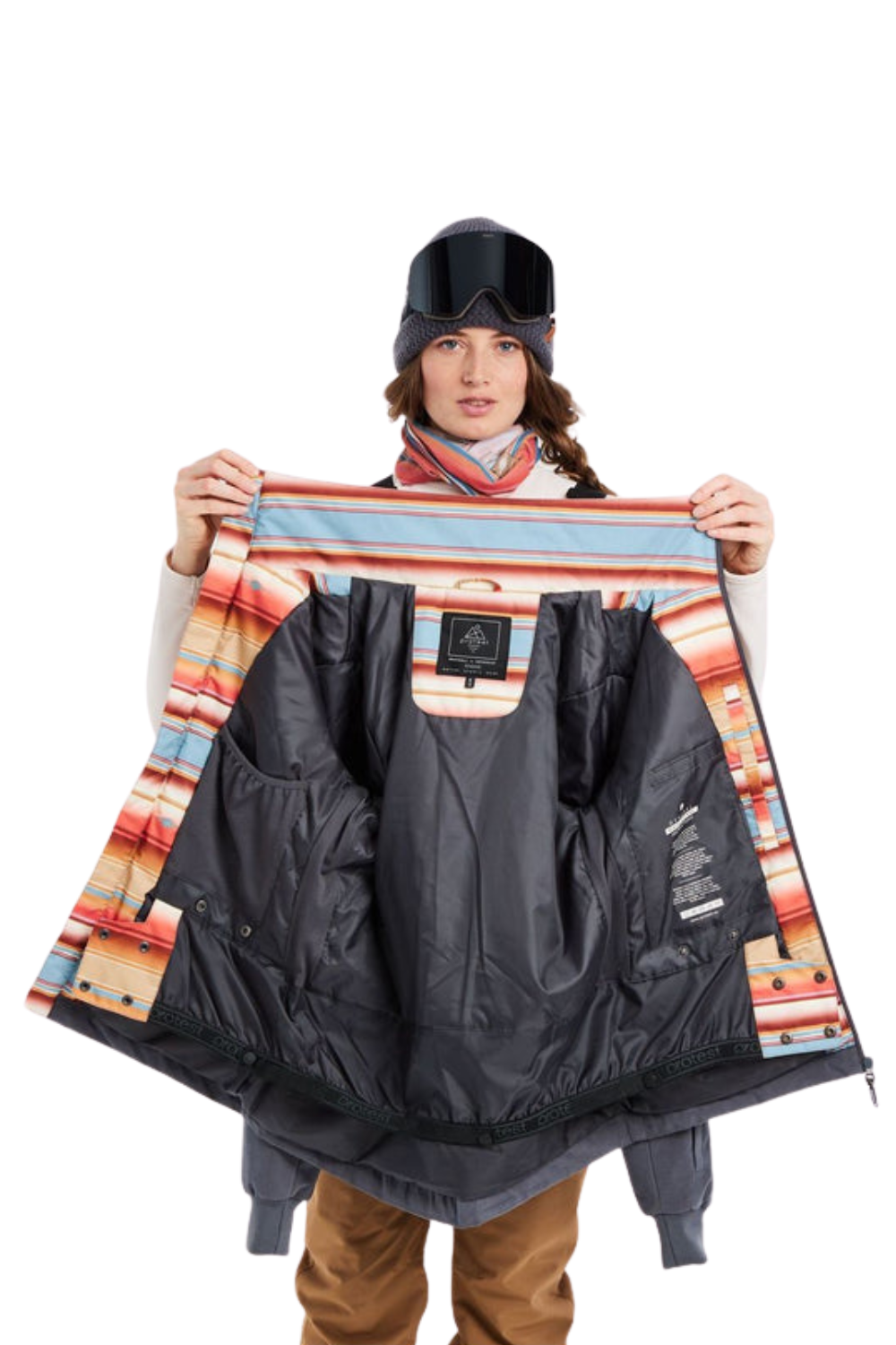 Protest Dryad Womens Ski Jacket Shadow Grey