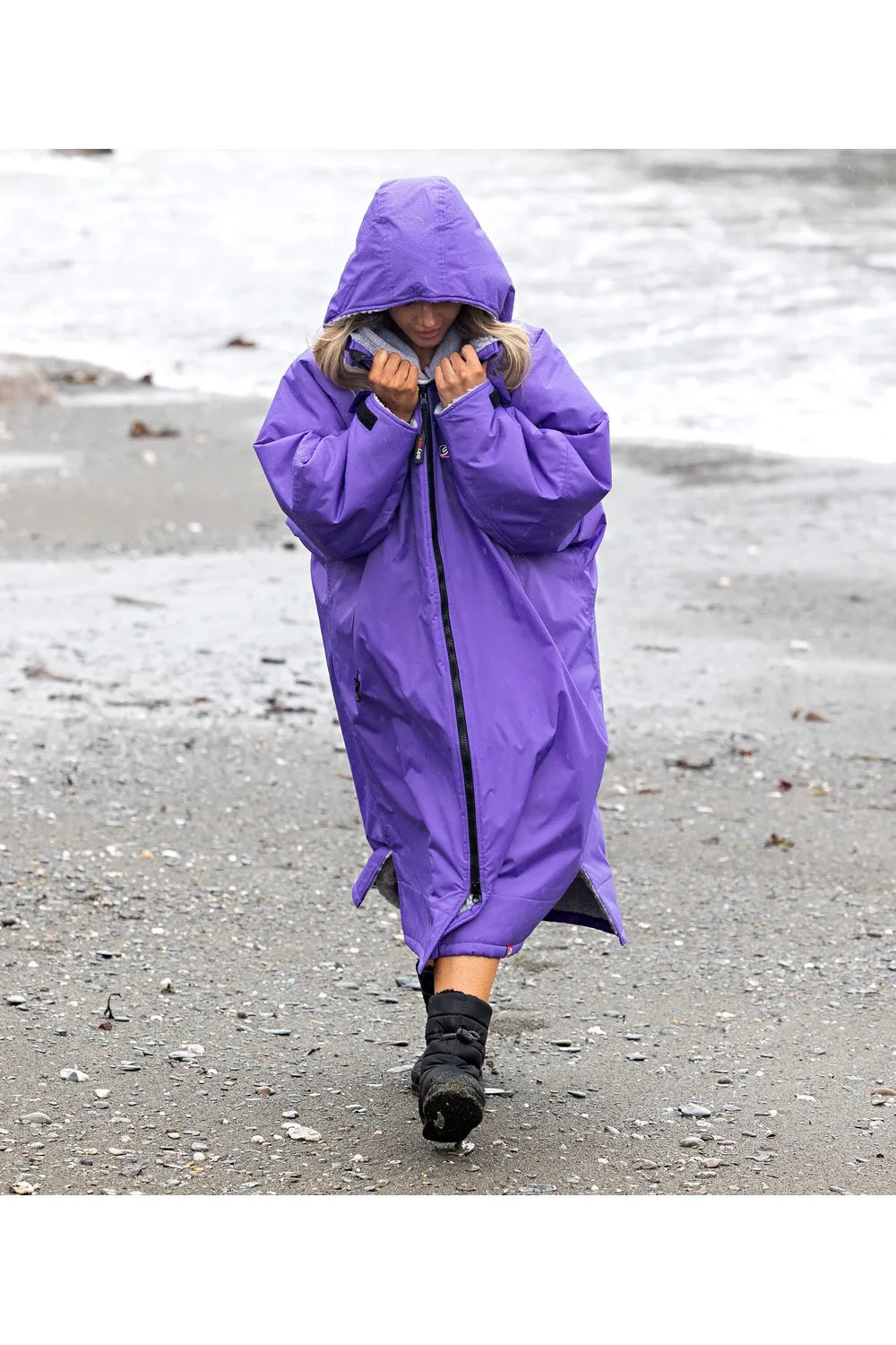 Dryrobe Advance Adult Long Sleeve Purple Grey