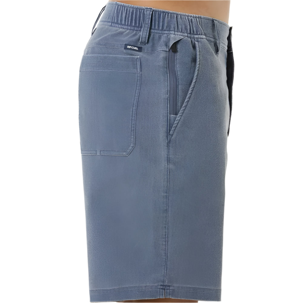 Rip Curl Boardwalk Cord Wiz Walkshort Washed Navy
