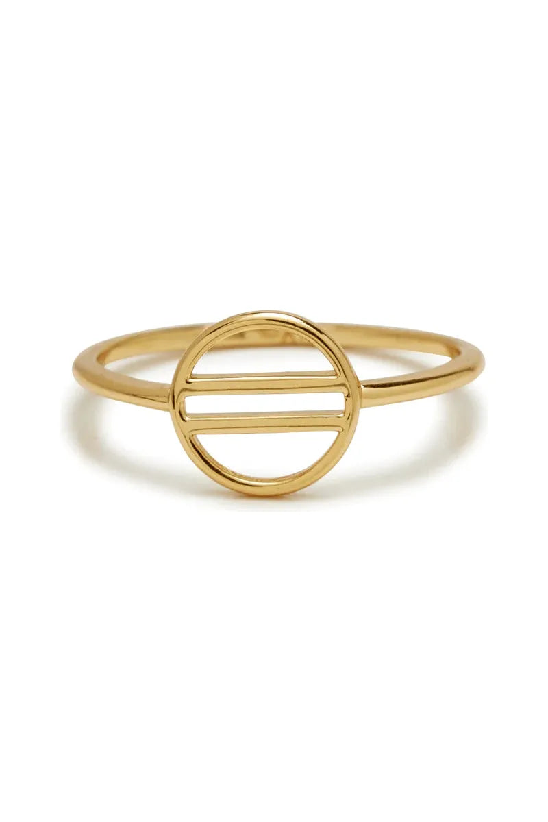 Pura Vida Retro Sun Gold Ring