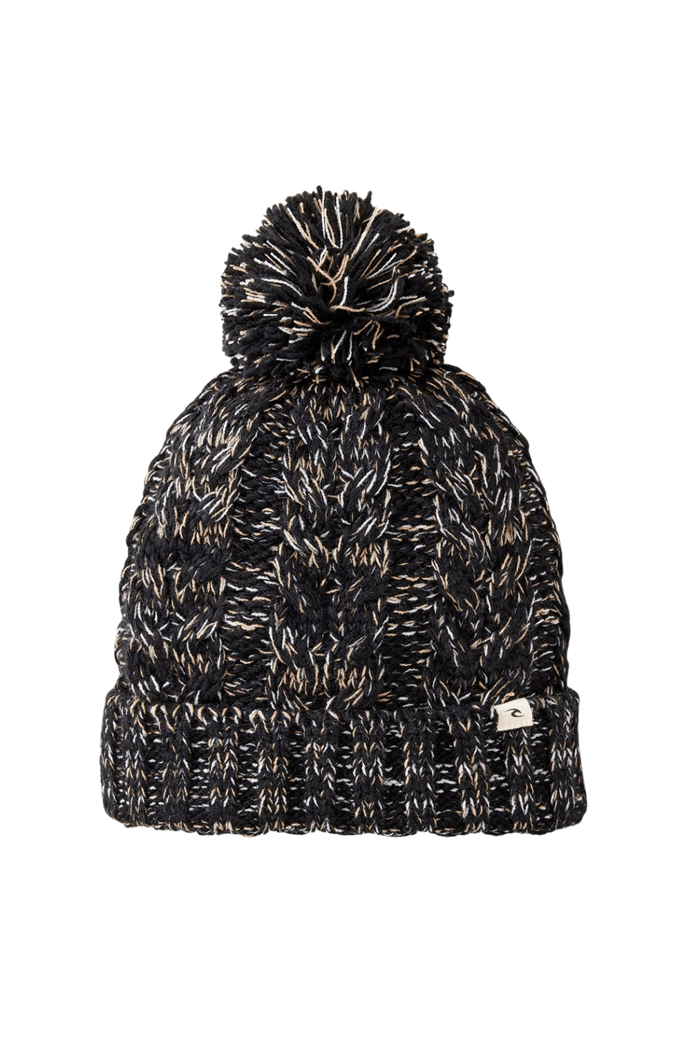 Rip Curl Classic Regular Pom Pom Womens Beanie Black