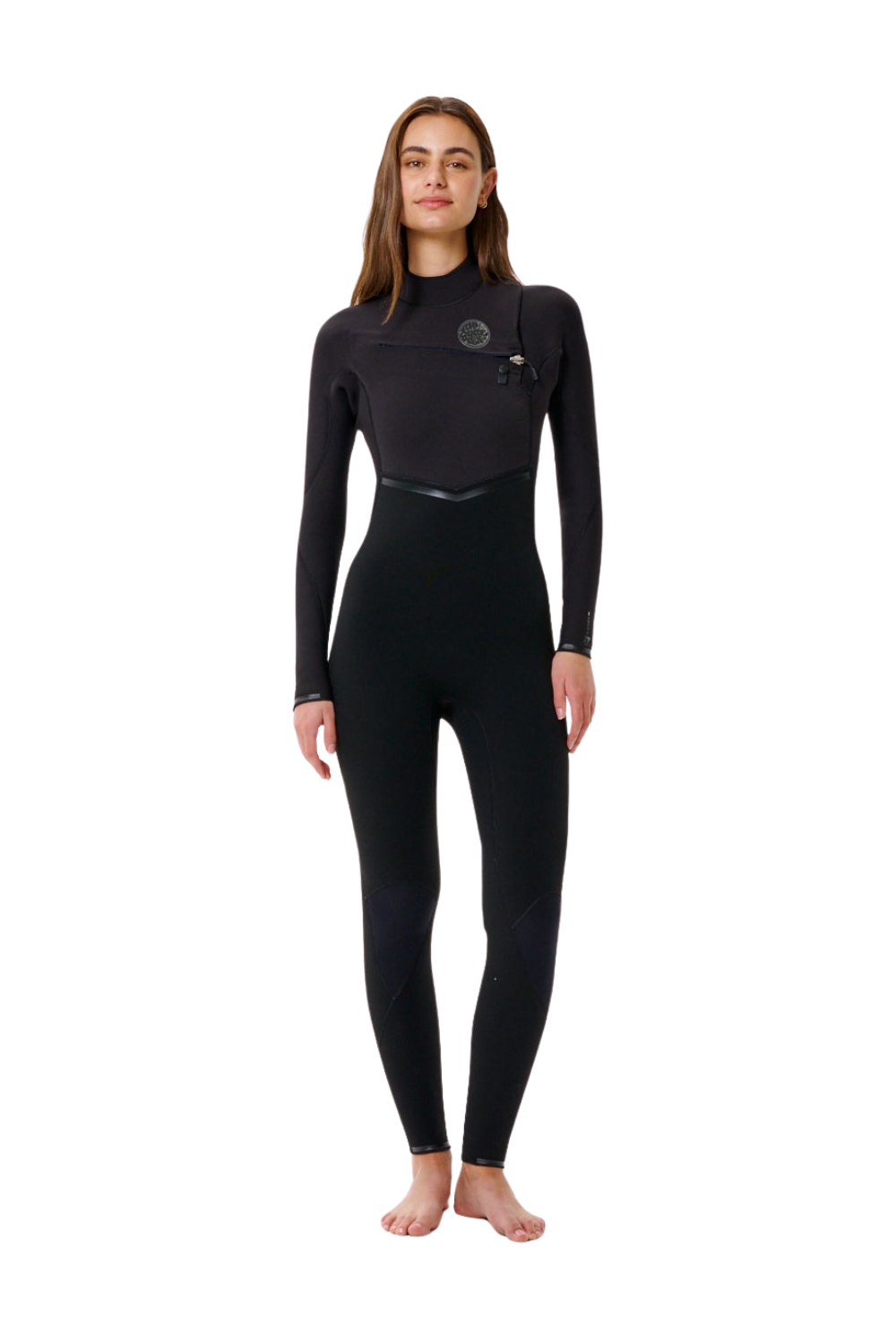Person wearing a black wetsuit