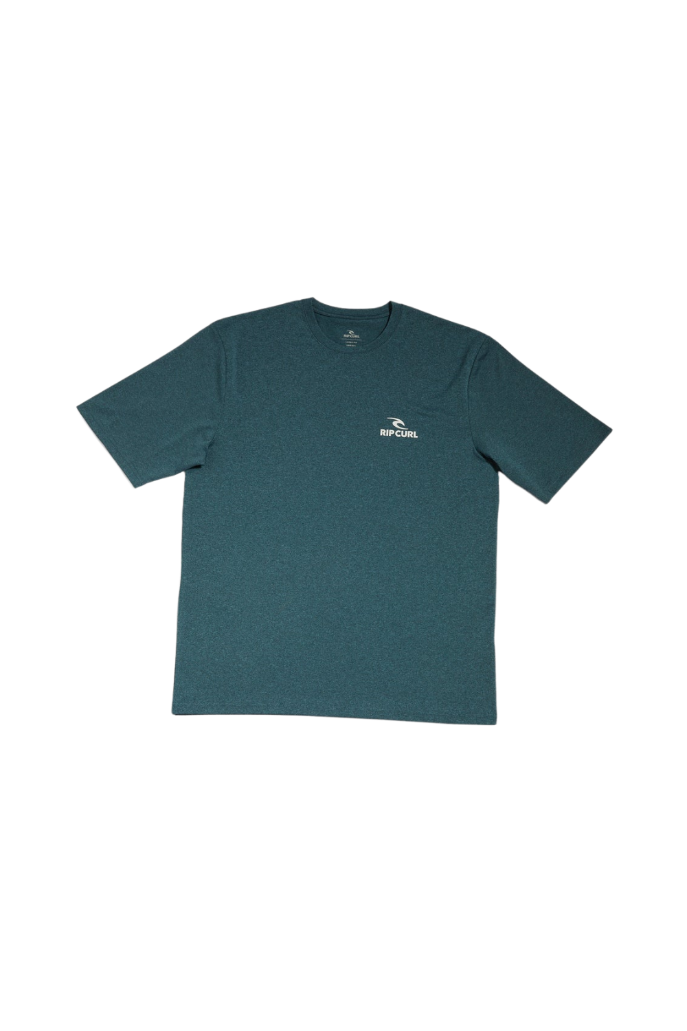 Navy Upf t-shirt with a logo on a white background