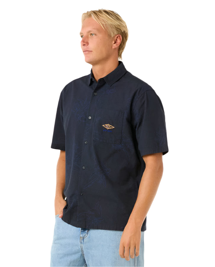Rip Curl Raw Energy Short Sleeve Shirt Washed Black