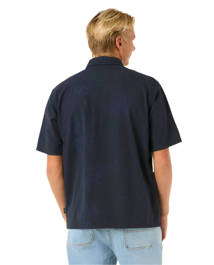 Rip Curl Raw Energy Short Sleeve Shirt Washed Black