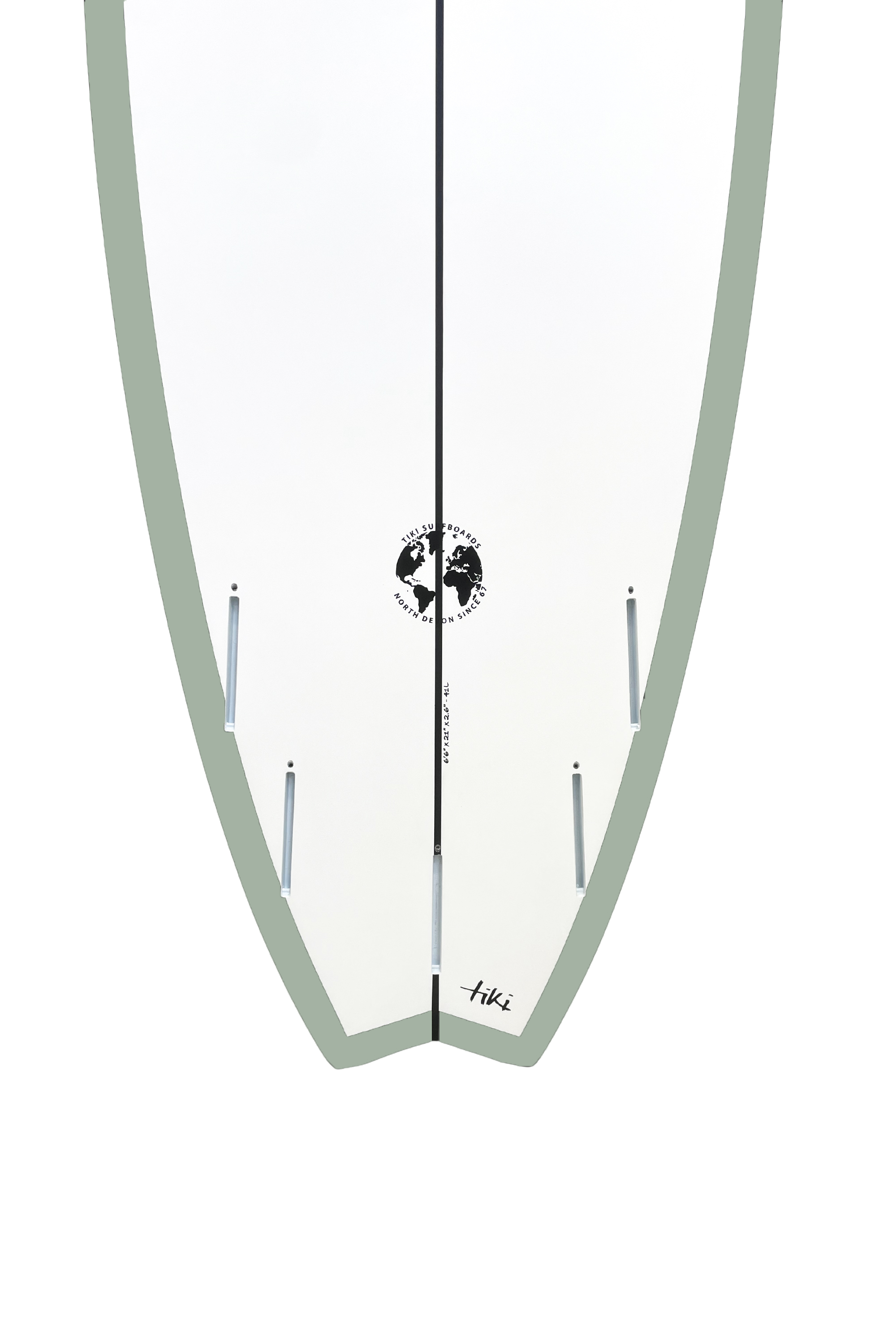 Tiki Evolution Fish Surfboard Sage Green