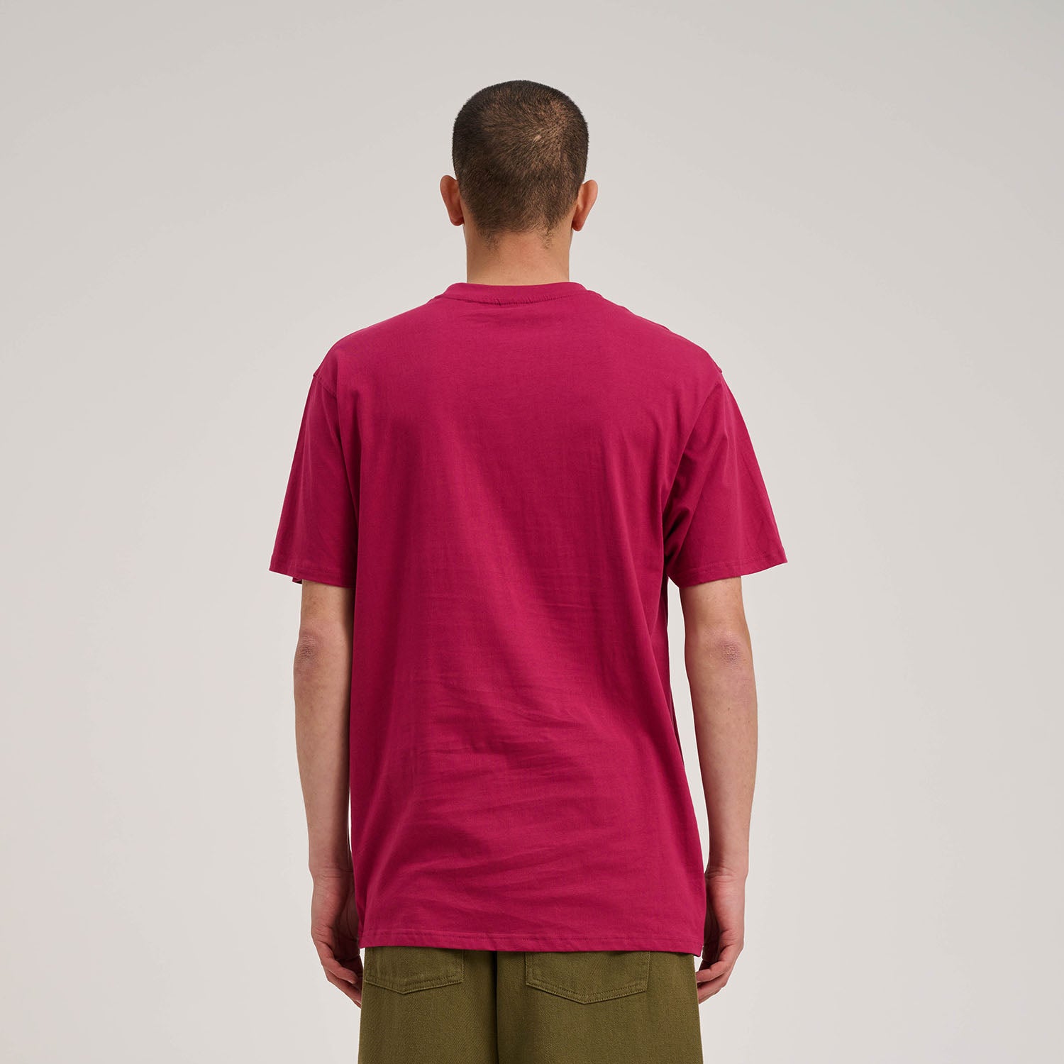 Santa Cruz Crescent Bone Hand T-Shirt Burgundy