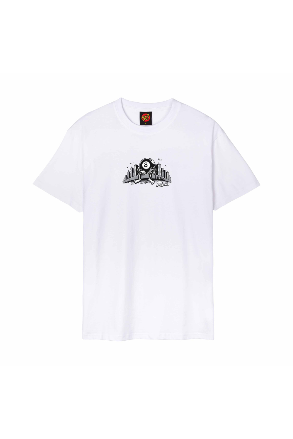 Santa Cruz Winkowski Curb Front Mens T-Shirt White