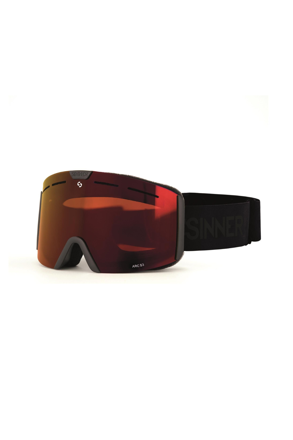 Sinner Ski goggles with black strap