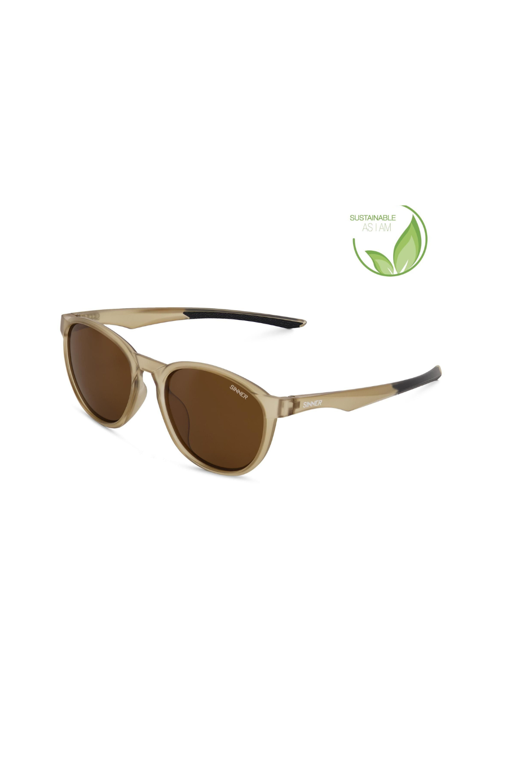 Sinner Clusia Sunglasses Light Brown/Matte Black