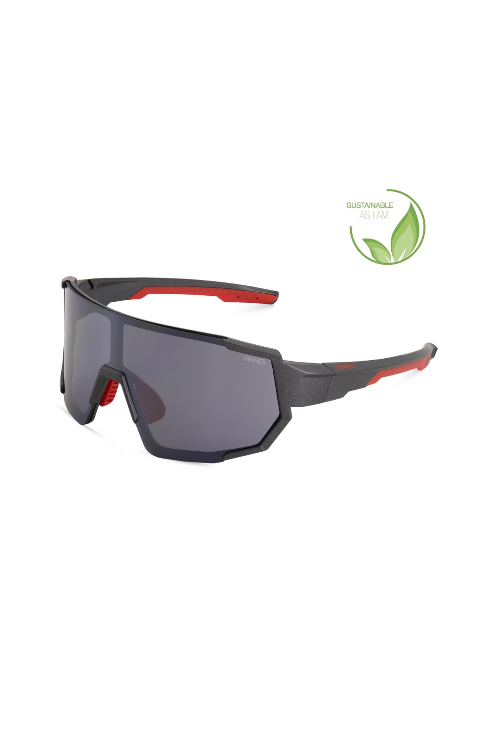 Sinner Viraro Sunglasses Gun Metal/Red