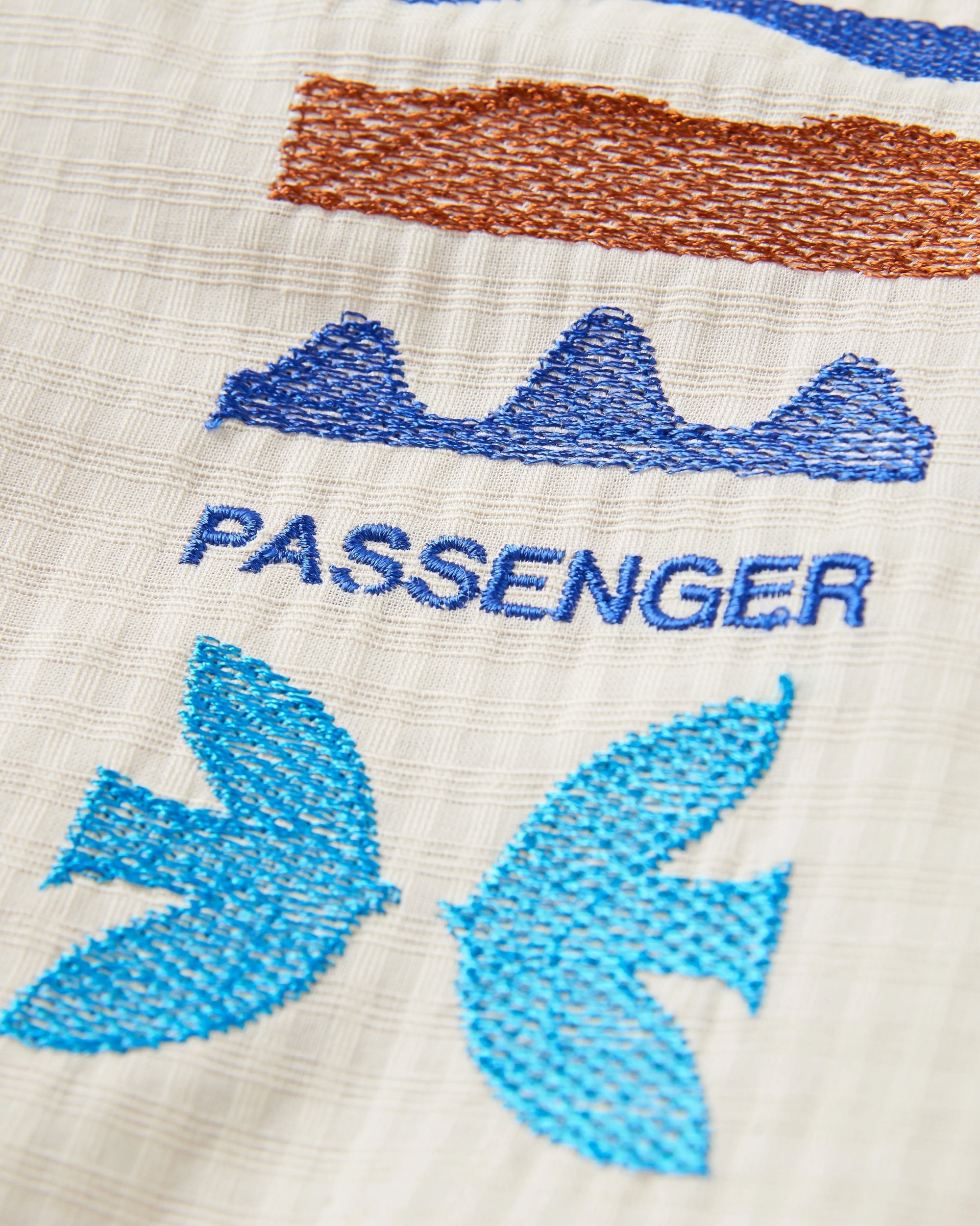 Passenger Arden Organic Cotton Short Sleeve Shirt Vintage White