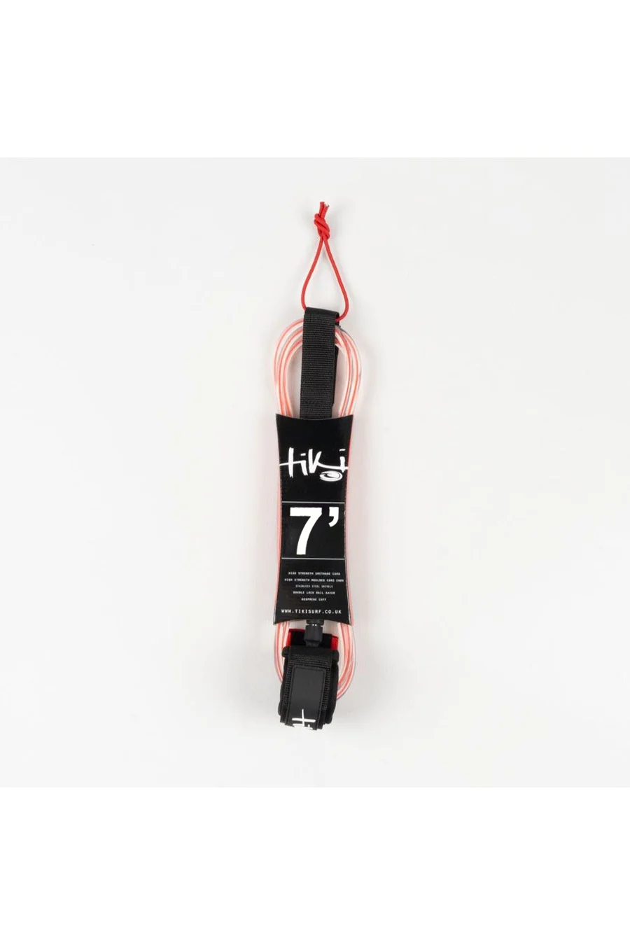 Tiki 7'0 Leash 7MM 2 Swivel Red