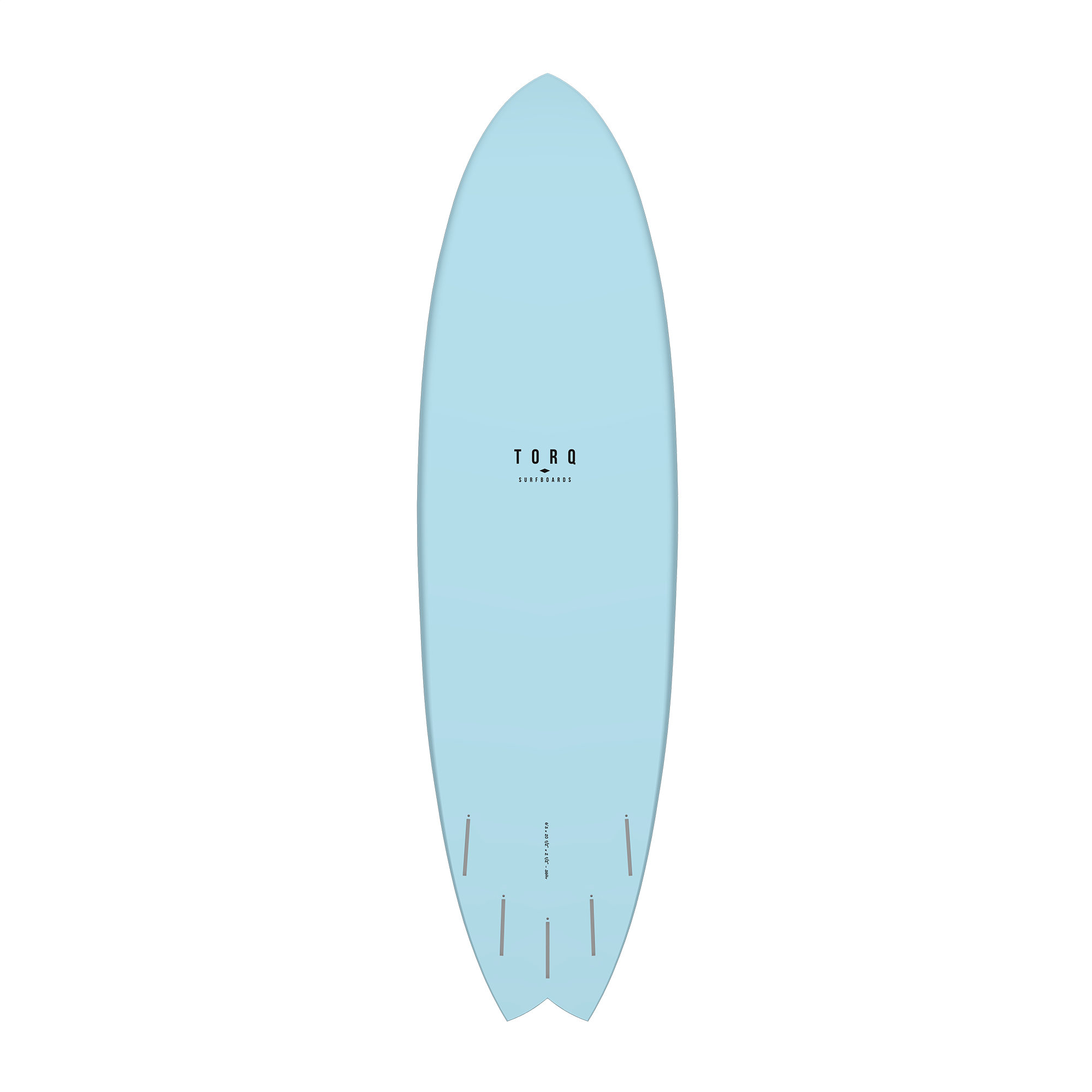 Torq TET ModFish Blue Fibre Pattern Surfboard