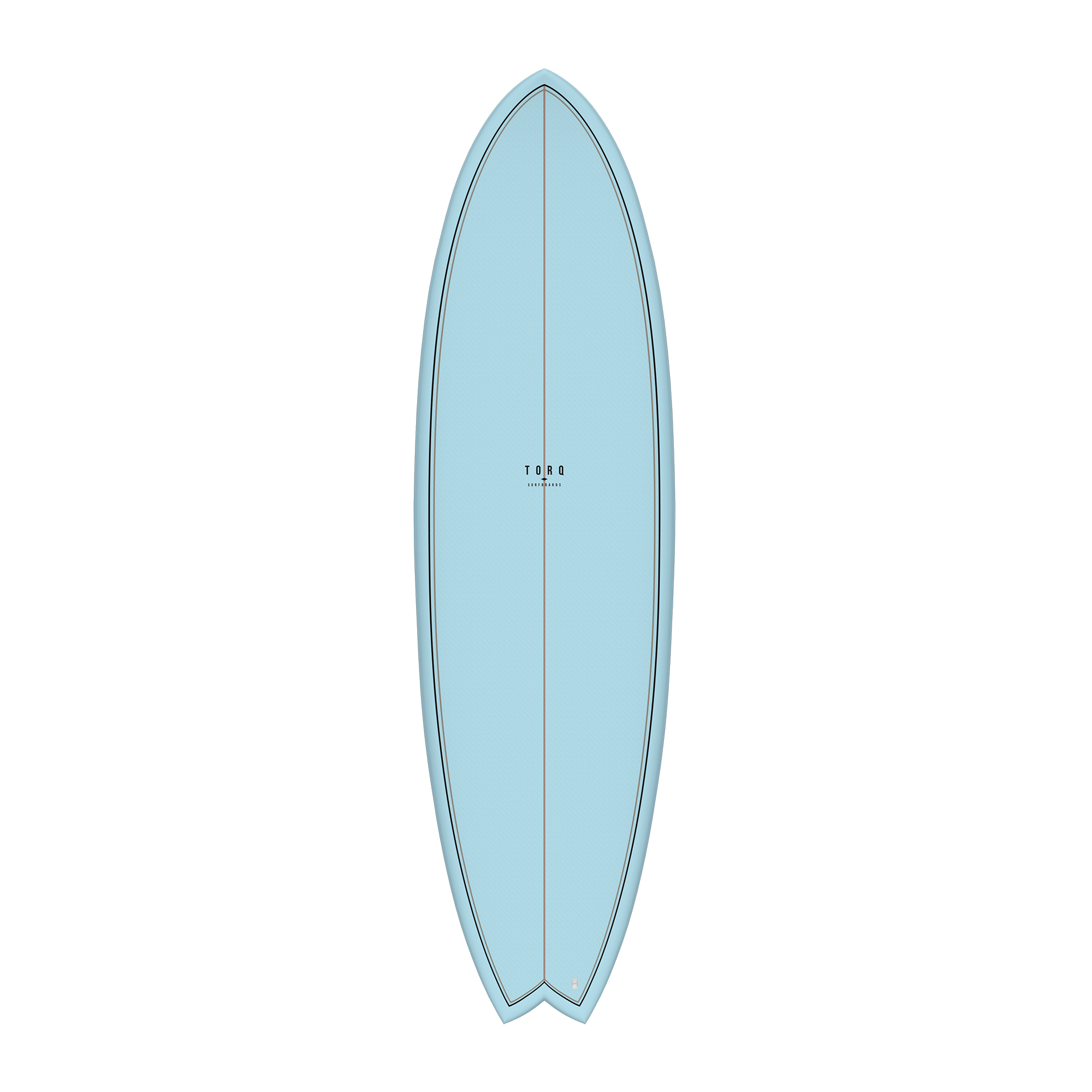 Torq TET ModFish Blue Fibre Pattern Surfboard
