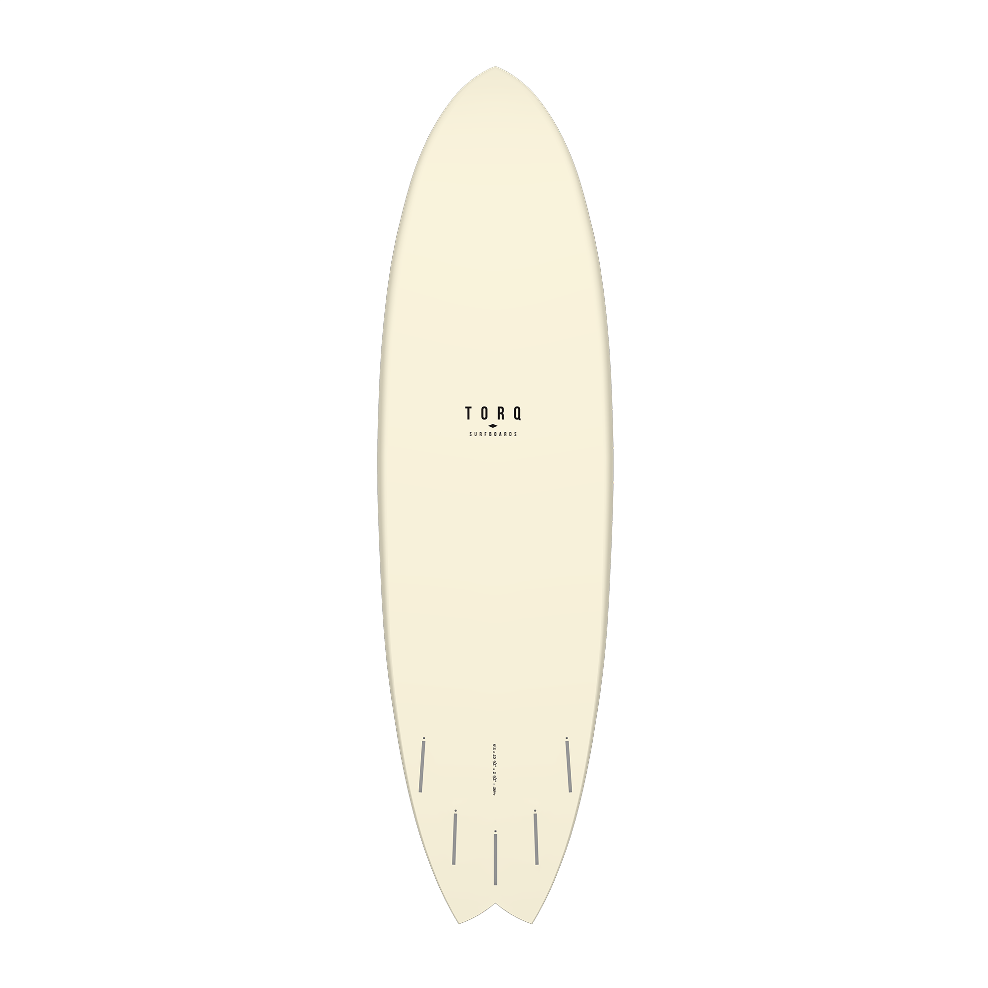 Torq TET Mod Fish Cream Fibre Pattern Surfboard