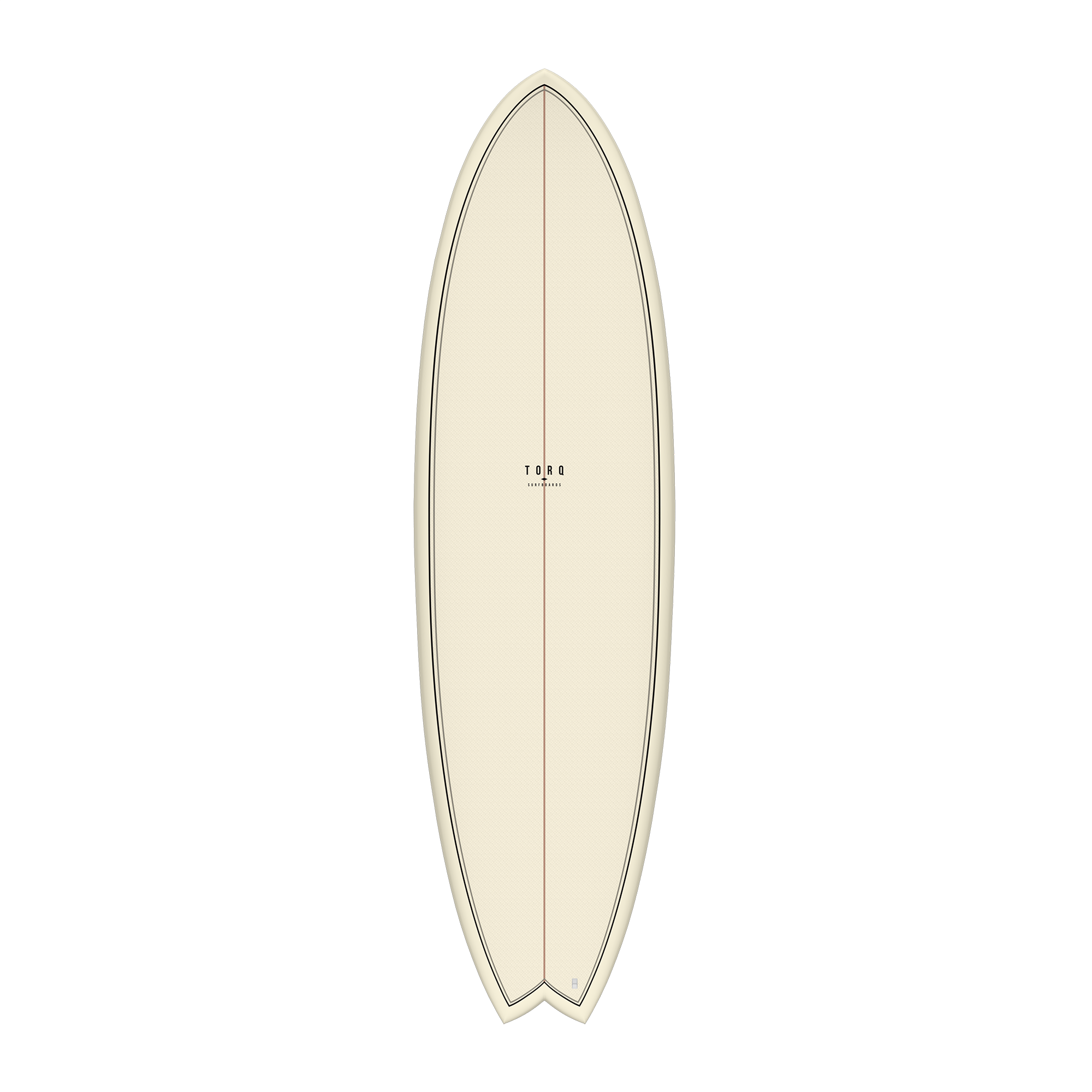 Torq TET ModFish Cream Fibre Pattern Surfboard