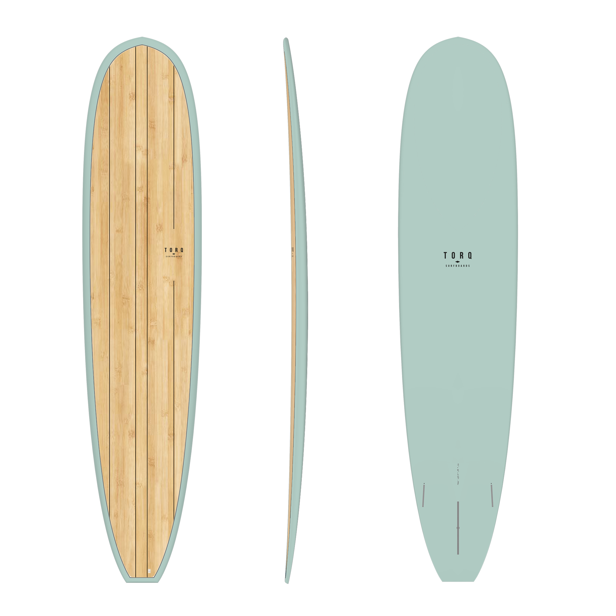 Torq TET Longboard Surfboard Wood Deck + Palm