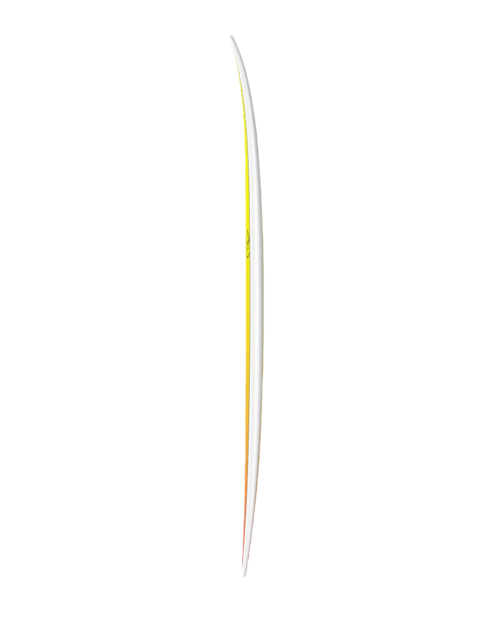 Torq TET ModFish Surfboard Yellow Orange Retro Fade