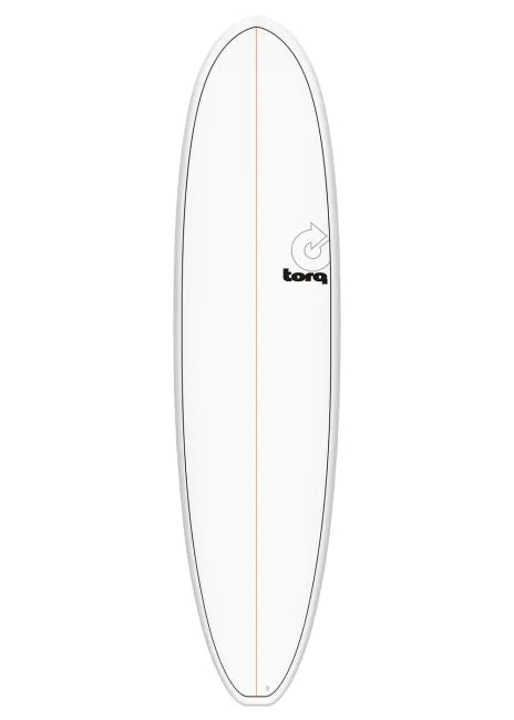 7'8 Torq Fun V - Rental - White + Logo