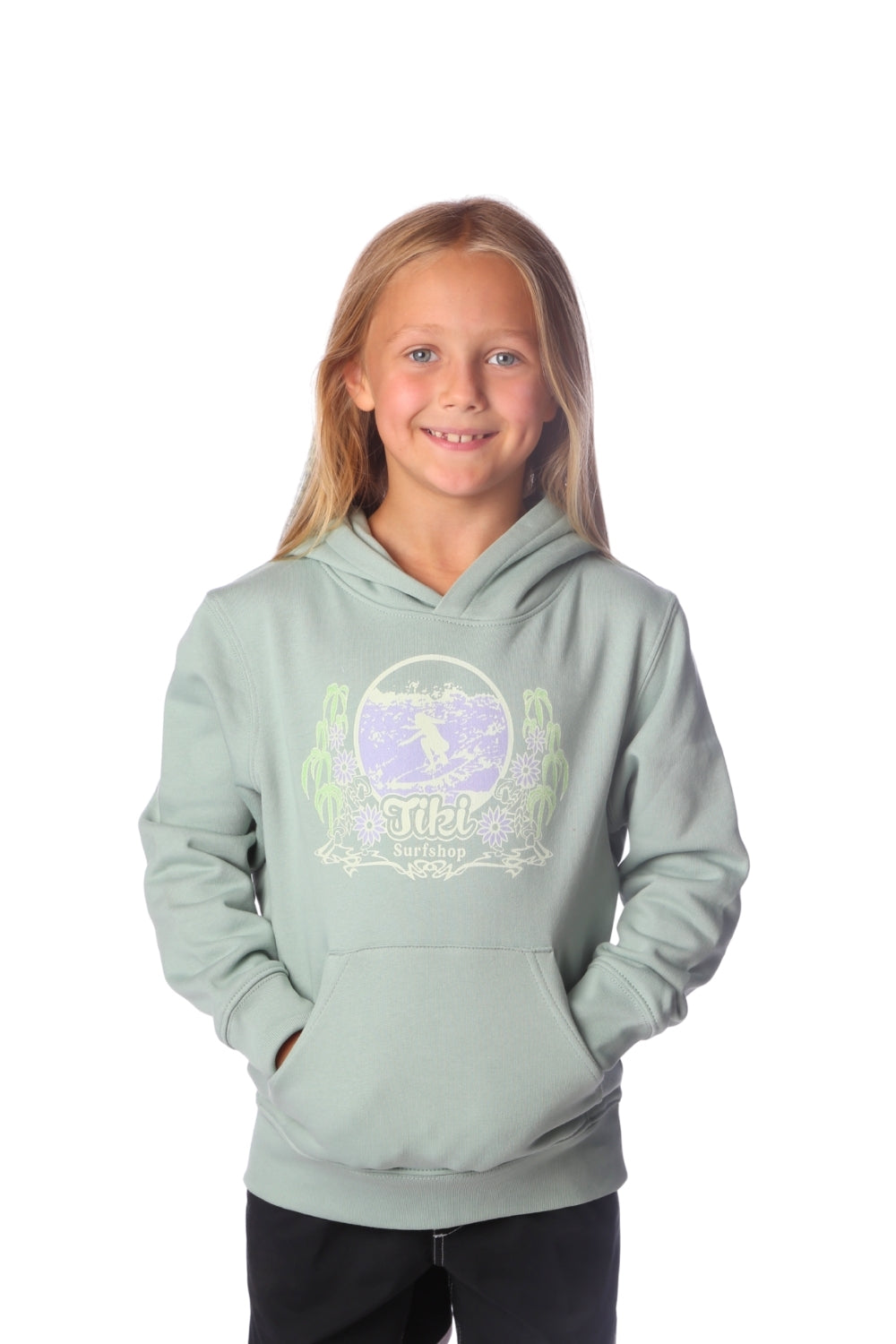 Tiki 70'S Surf Mini Hoodie Green