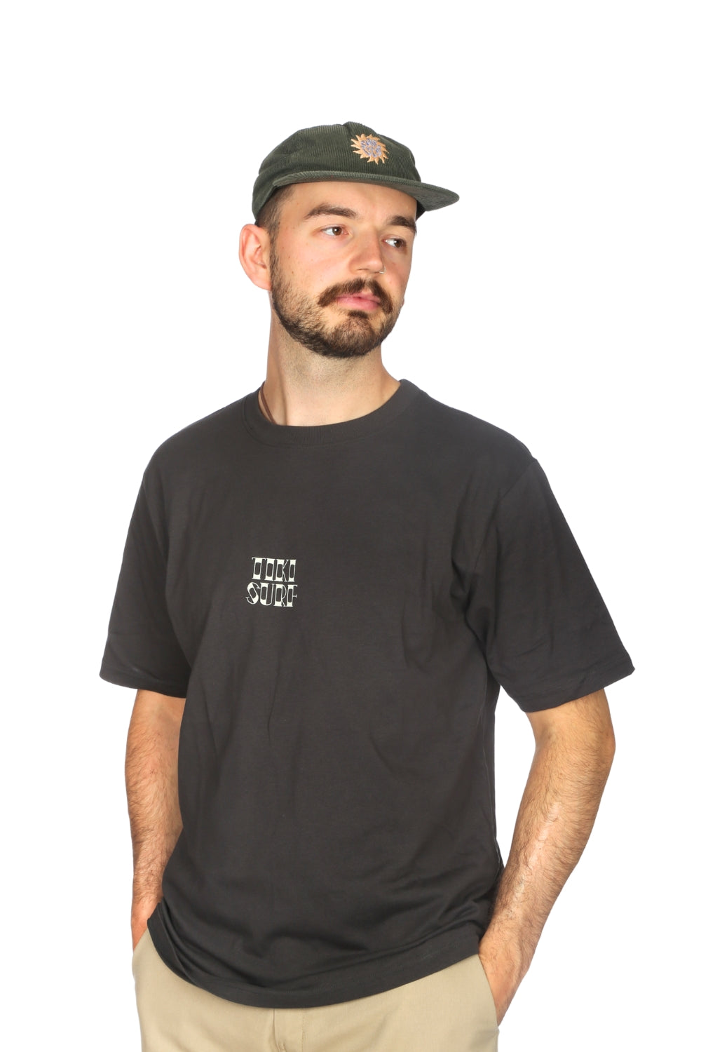 Tiki Maidmer T-Shirt Off Black