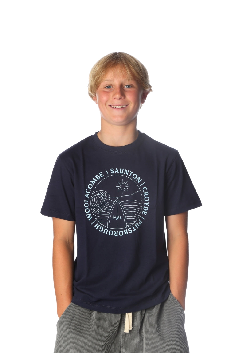Tiki North Devon Mini T-Shirt Navy