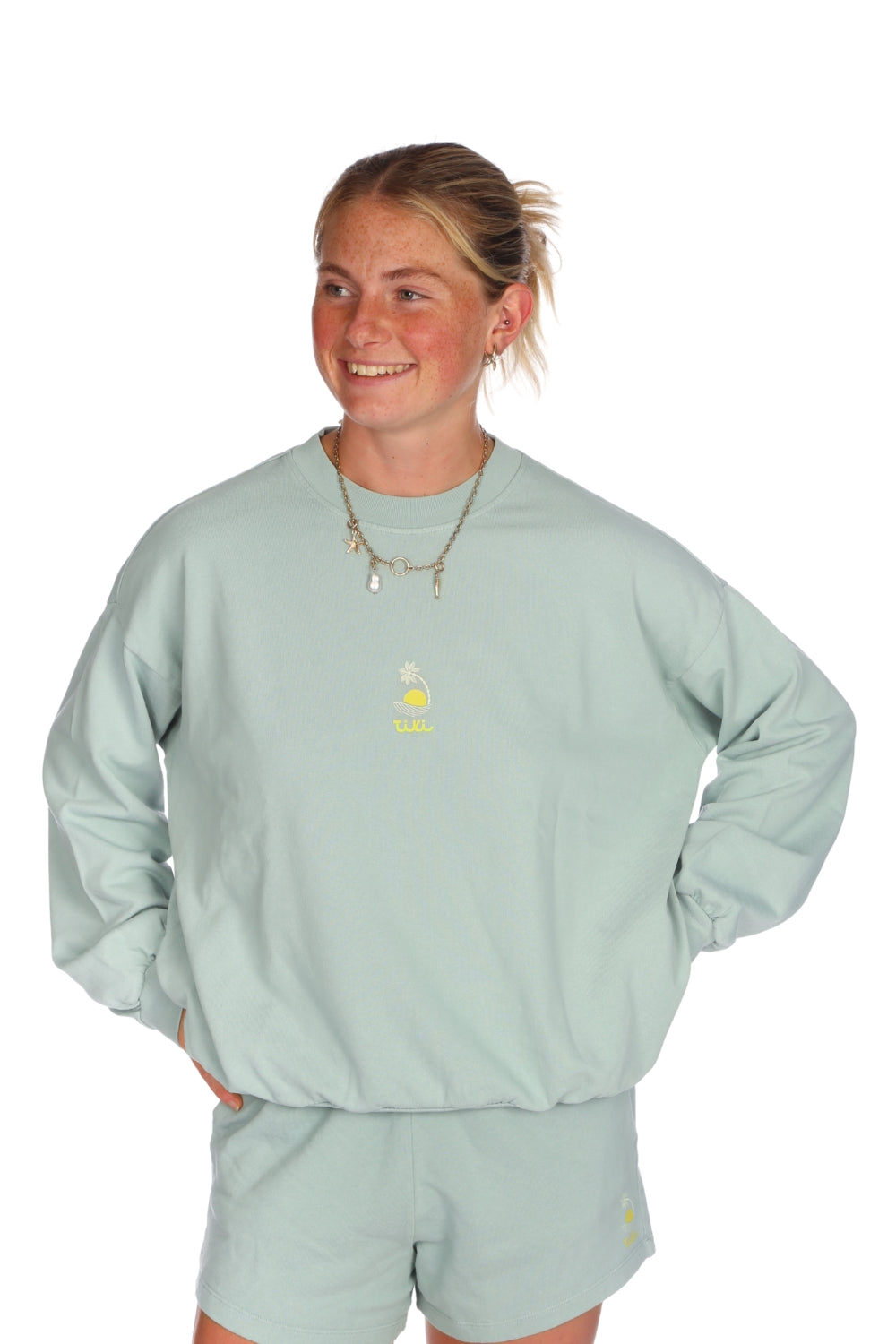 Tiki Palm Crew Washed Green