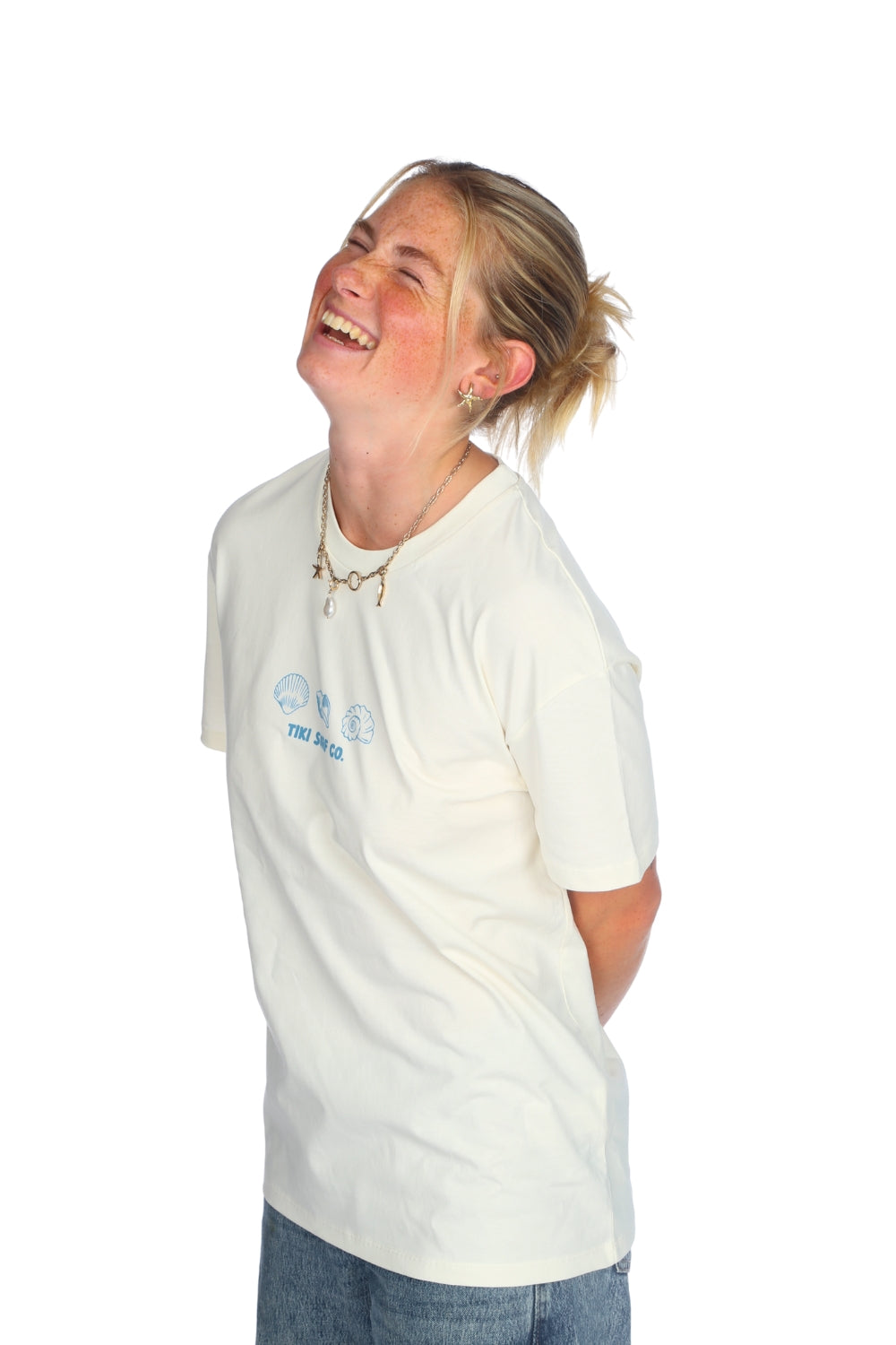 Tiki Shells T-Shirt Ivory