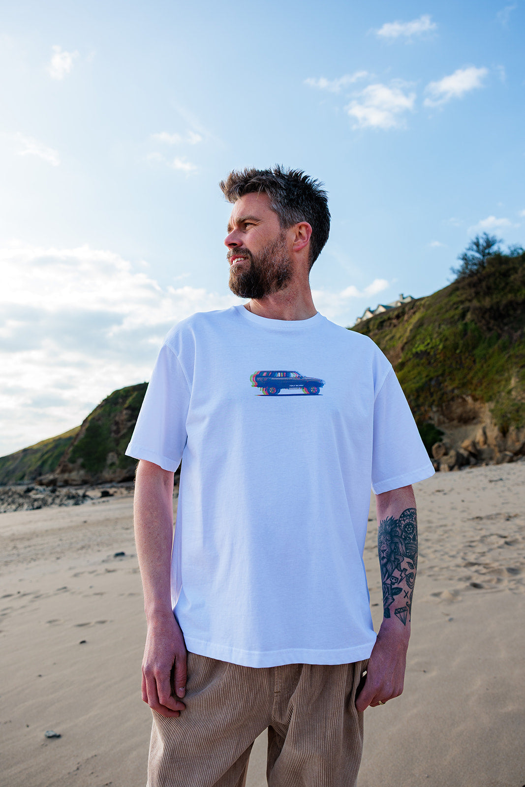 Tiki Cruiser Mens T-Shirt White