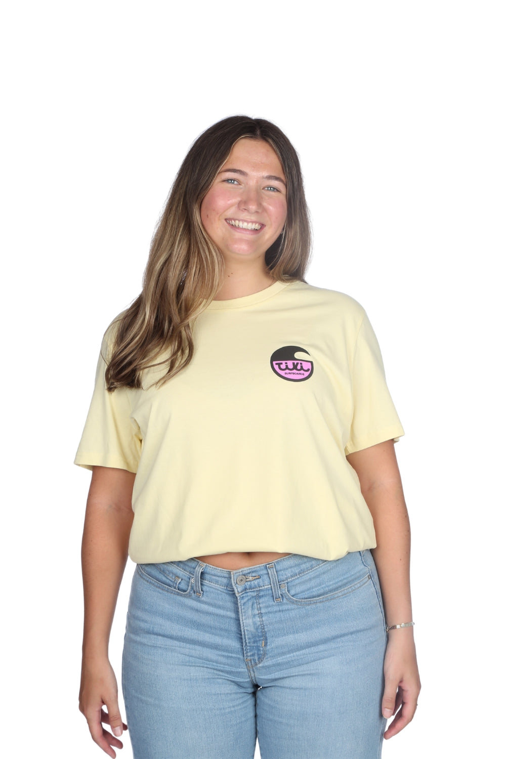 Tiki Surfboard Logo T-Shirt Butter