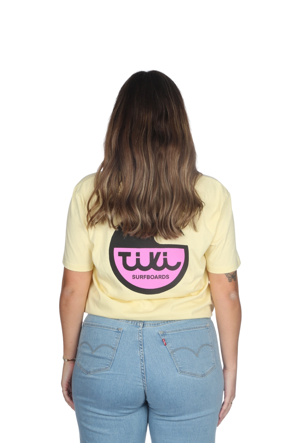 Tiki Surfboard Logo T-Shirt Butter