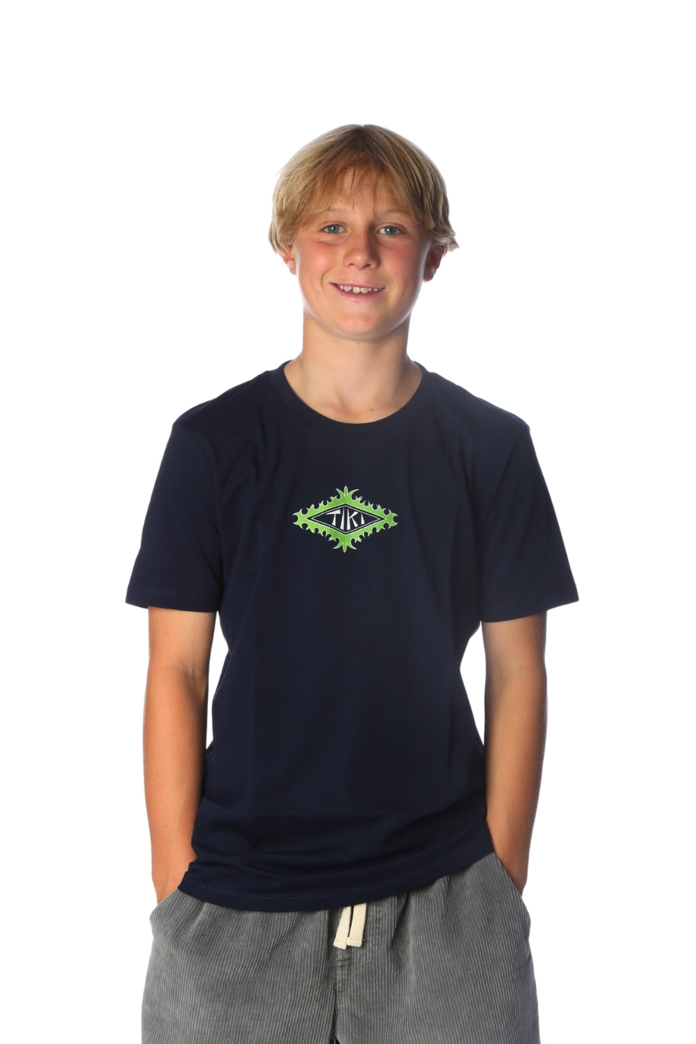 Tiki Tribal Mini T-Shirt Navy