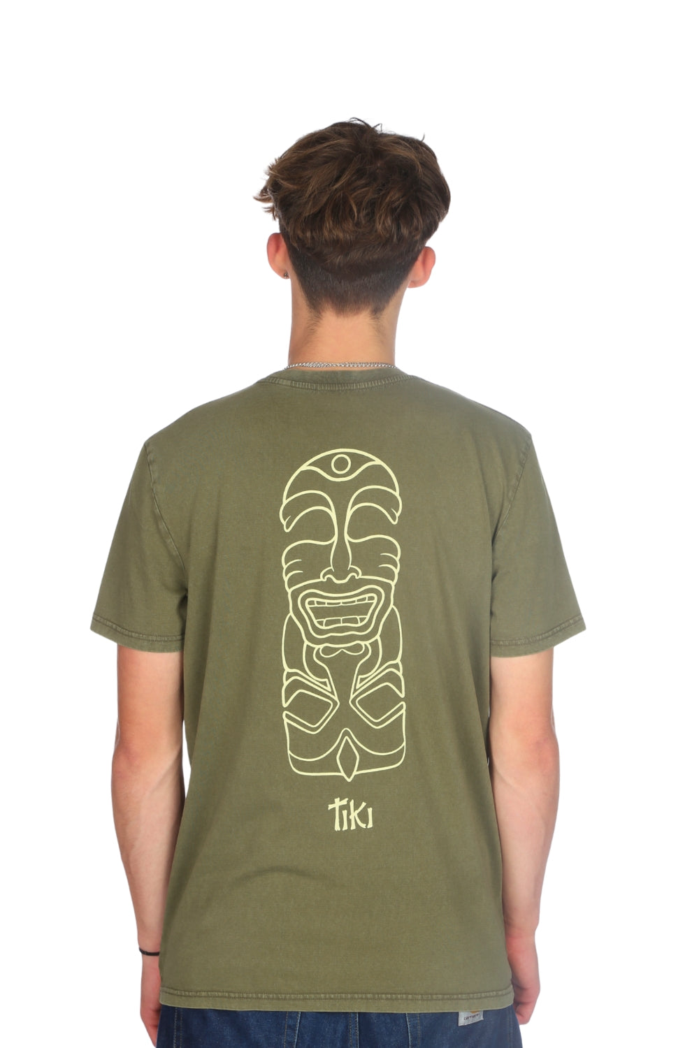 Tiki Two Faced T-Shirt Washed Green