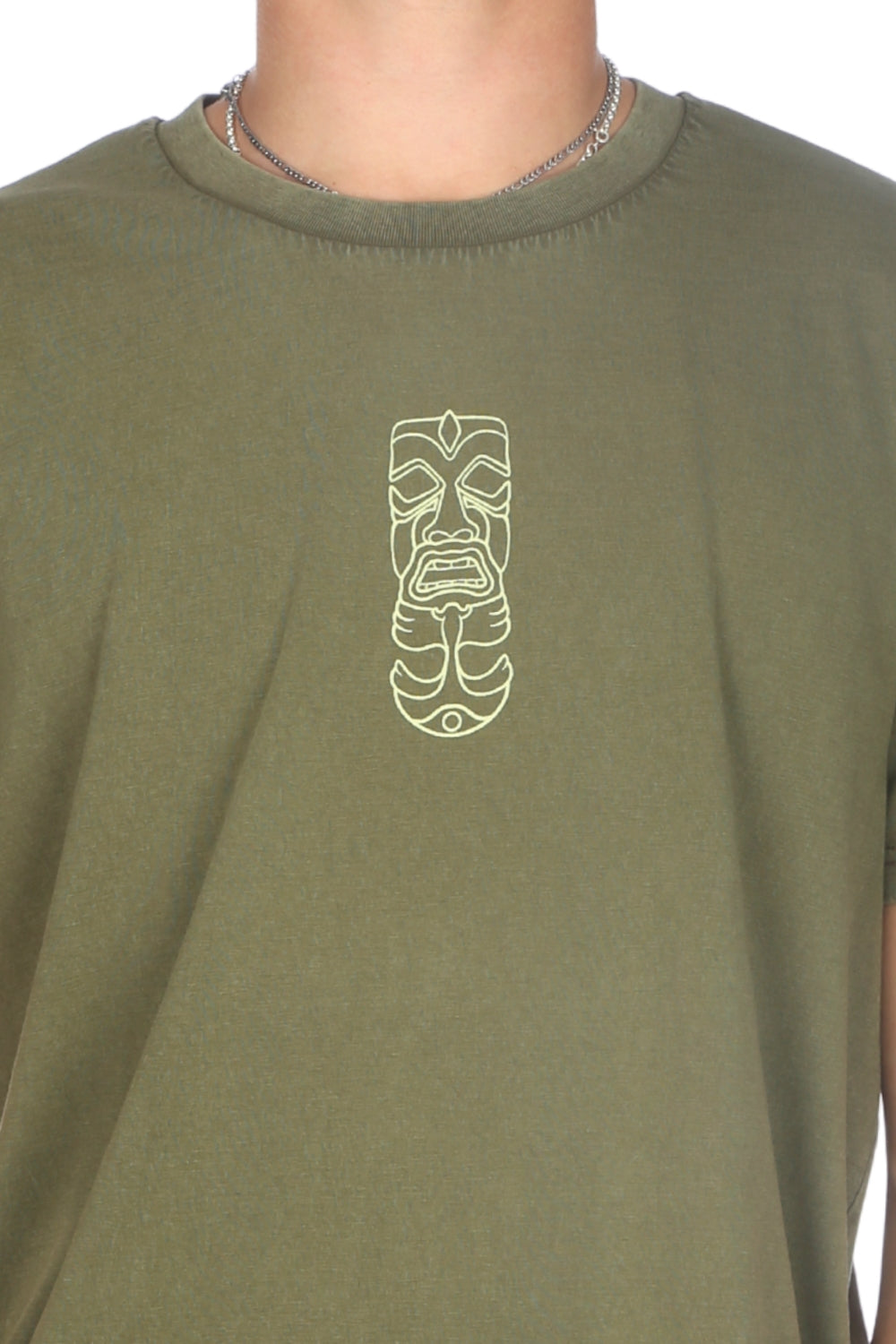 Tiki Two Faced T-Shirt Washed Green