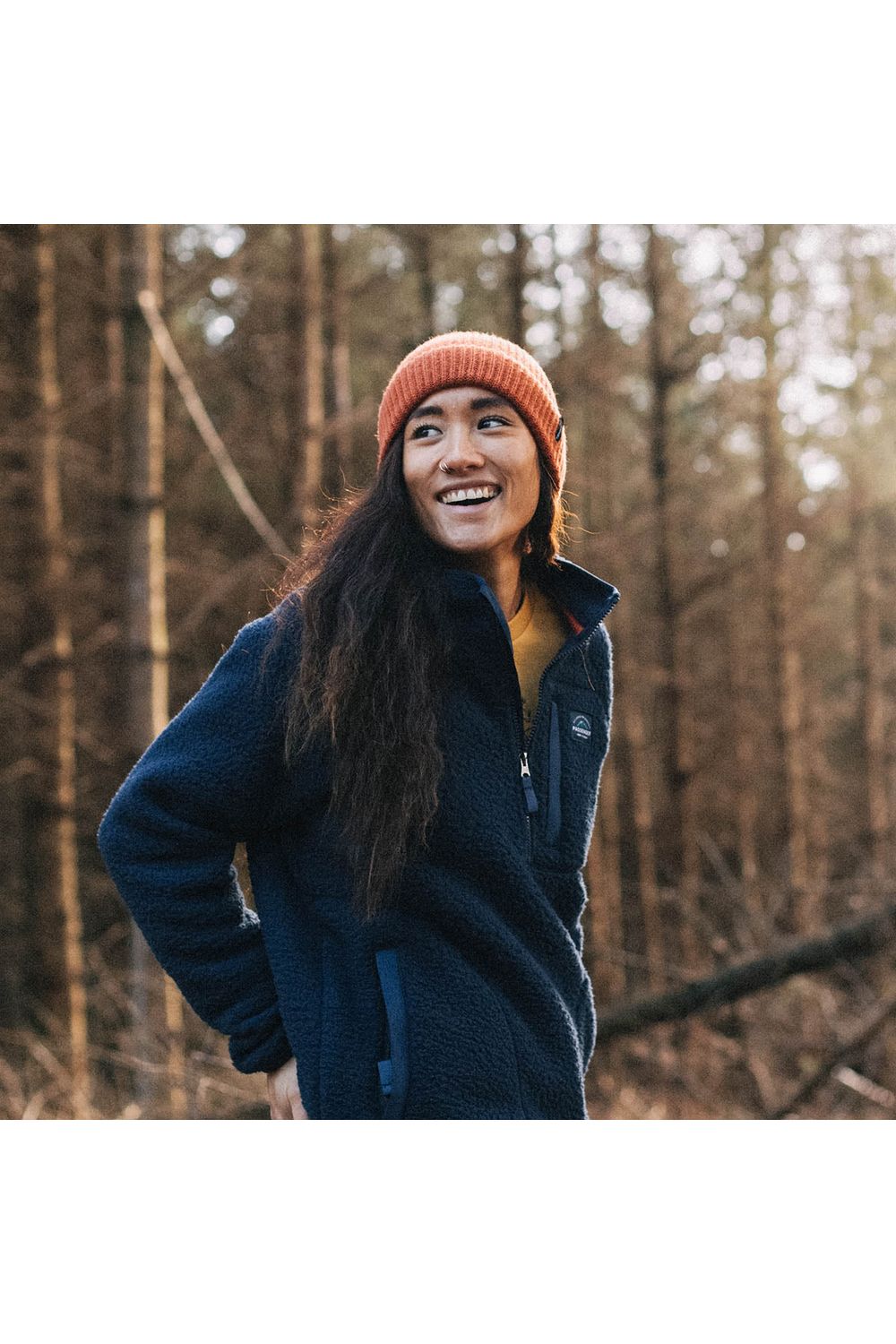 Passenger Home 1/4 Zip Recycled Sherpa Fleece - Navy