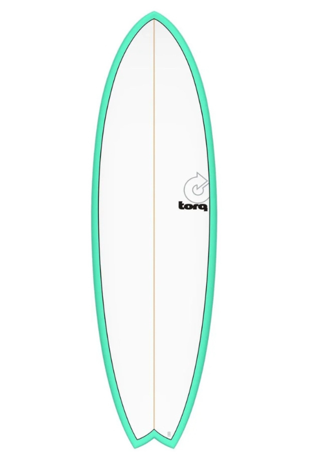 Torq TET Mod Fish Surfboard in Pinline Seagreen