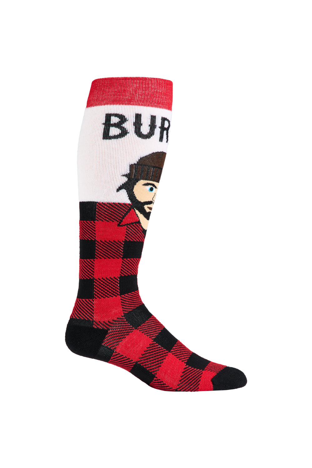 Burton Partylap Mens Ski Socks Lumberjack
