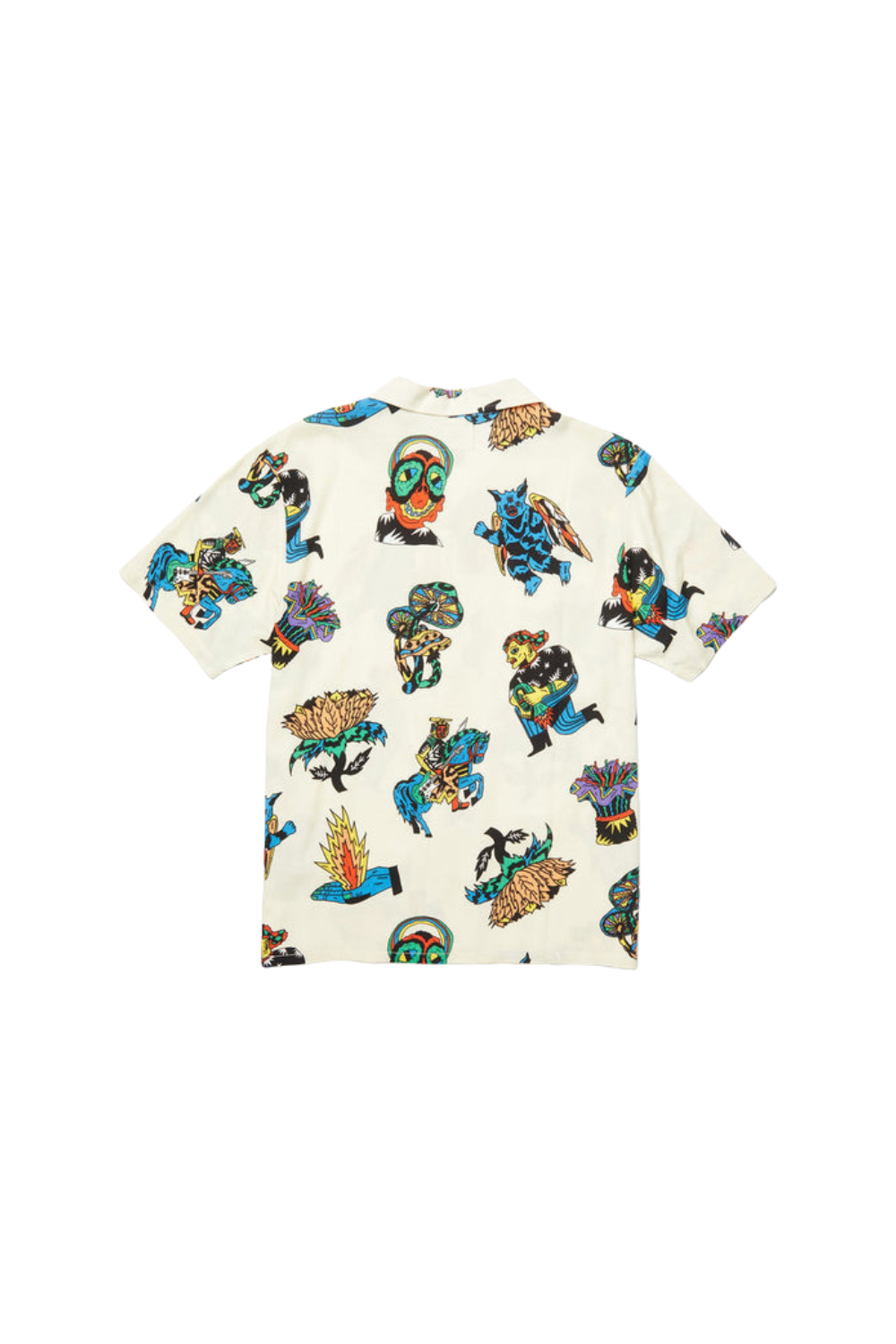 Volcom Fa Bob Mollema Short Sleeve Shirt Light Beige