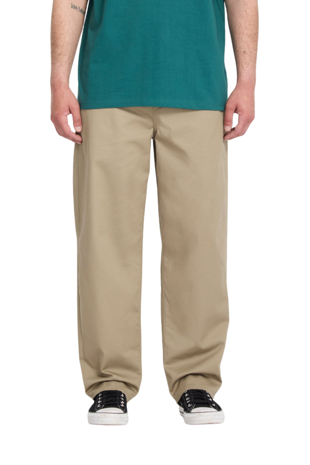 Volcom Freazy Loose Mens Elasticated Waist Trousers Khaki